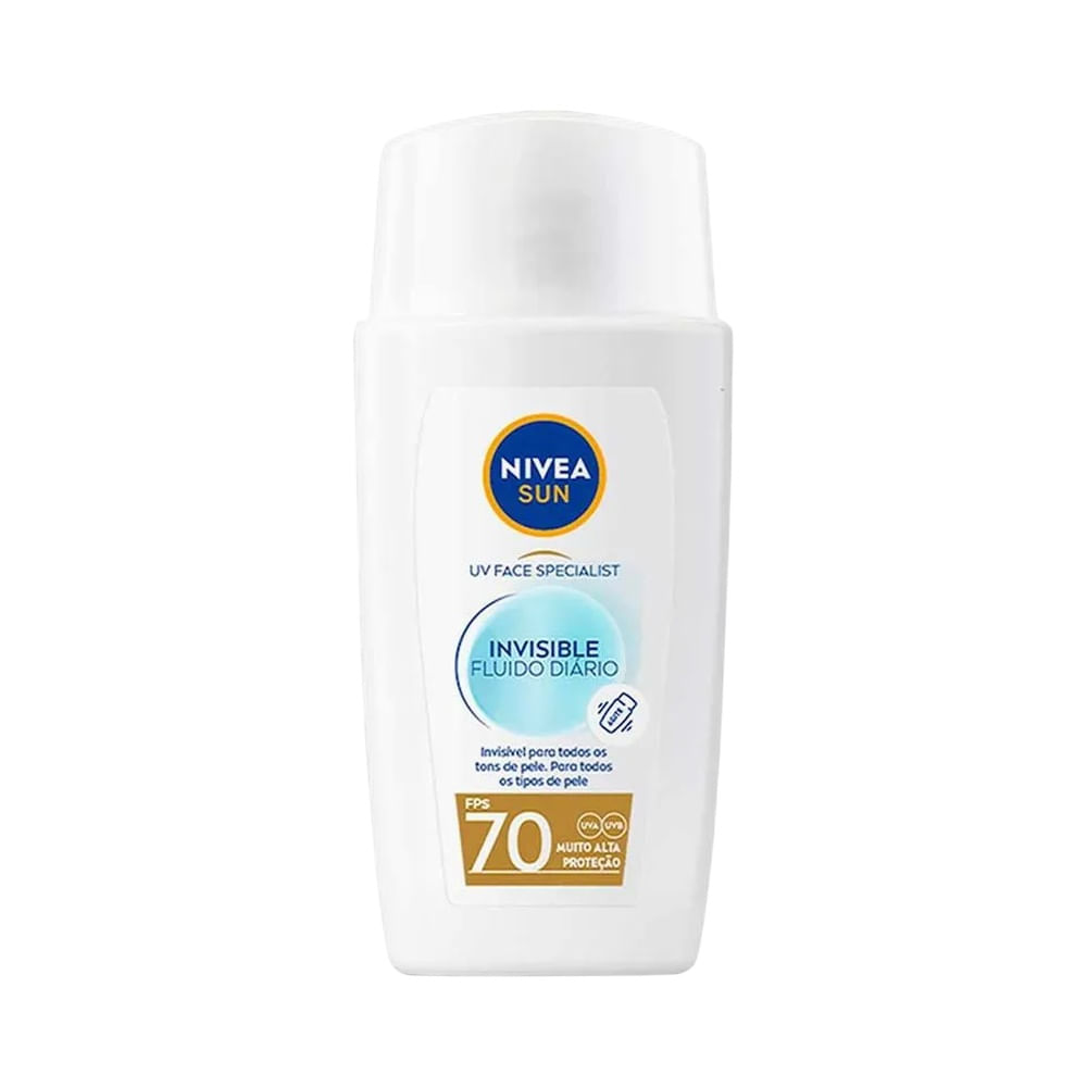 Protetor solar facial Nivea Sun UV Face Specialist Invisible Fluido Diário FPS 70 40ml